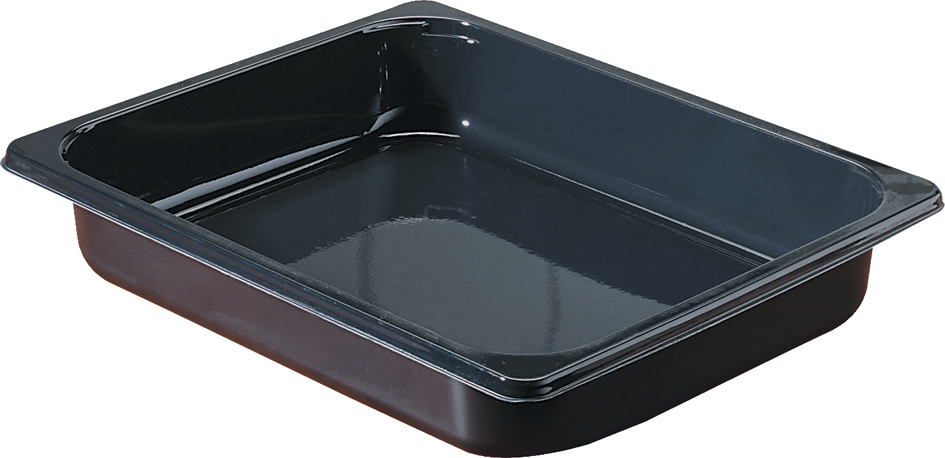 Bakke, 1/2gn, CPET, sort, 1-rums, 325x265x50mm, Duni, (90 stk.)