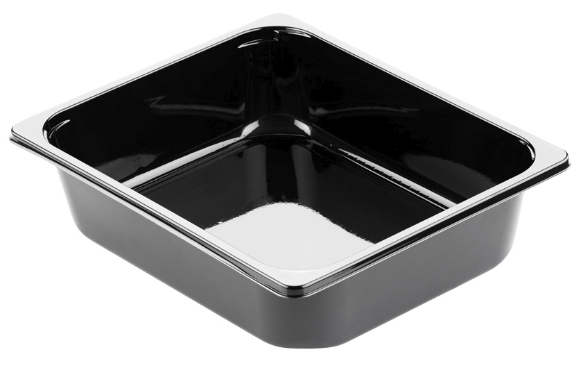 Bakke, 1/2gn, CPET, sort, 1-rums, 325x265x79mm, Duni, (80 stk.)