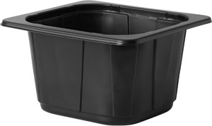 Bakke, 1/6GN, PP, sort, 1-rums, 176x162x100mm, Duni, (300 stk.)