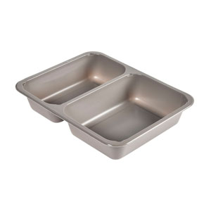 Bakke, Menu, CPET, grå 2-rums, 225x175x43mm, Duni, (300 stk.)