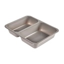 Bakke, Menu, CPET, grå 2-rums, 225x175x43mm, Duni, (300 stk.)