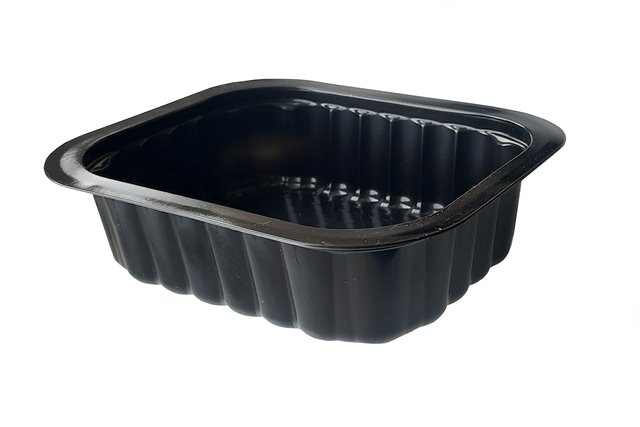 Bakke, Side Dish, PP, sort, 1-rums, 138x114x35mm, Duni, (300 stk.)