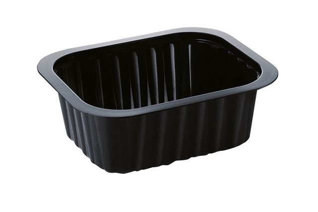 Bakke, Side Dish, PP, sort, 1-rums, 138x114x53mm, Duni, (300 stk.)