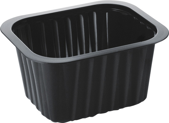 Bakke, Side Dish, PP, sort, 1-rums, 138x114x70mm, Duni, (276 stk.)