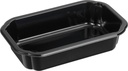 Bakke, lille, CPET, sort, 1-rums, 160x103x35mm, Duni, (750 stk.)