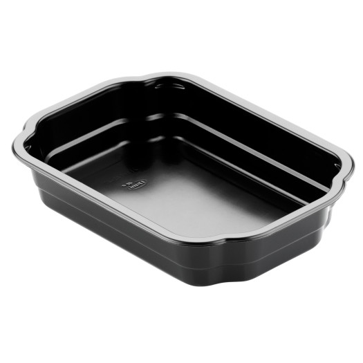Bakke, take-away, PP, sort, 1-rums, 215x148x41mm, Duni, (336 stk.)
