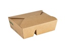 Boks, bio, 2-rums, pap/PLA, 400/480ml, Duni, (200 stk.)