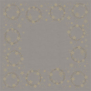Bordbetræk, Dunicel, 84x84cm, "Star Shine Granite Grey", Duni, (100 stk.)