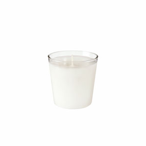 [30414] Fyrfadslys i glas, 6,5x6,5cm, 30 timer, Switch & Shine Refill, hvid, Duni, (12 stk.)