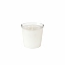 Fyrfadslys i glas, 6,5x6,5cm, 30 timer, Switch & Shine Refill, hvid, Duni, (12 stk.)