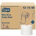 Toiletpapir, Mid-Size, 135m, 1-lag, Universal, T6, 127540, Tork, (27 stk.)