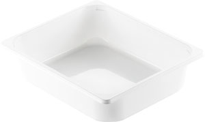 Bakke, 1/2gn, CPET, hvid, 1-rums, 325x265x50mm, Duni, (116 stk.)