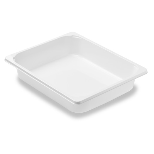 Bakke, 1/2gn, CPET, hvid, 1-rums, 325x265x60mm, Duni, (124 stk.)