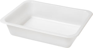 Bakke, Cater-serien, bio, hvid, 1-rums, 227x178x50mm, Duni, (216 stk.)