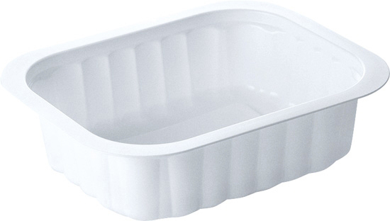 Bakke, Side Dish, PP, hvid, 1-rums, 138x114x35mm, Duni, (300 stk.)