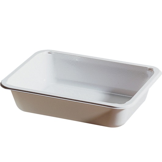 [30634] Bakke, lille, CPET, hvid, 1-rums, 171x127x35mm, Duni, (900 stk.)