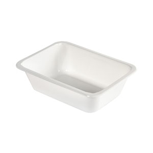 Bakke, lille, CPET, hvid, 1-rums, 171x127x50mm, Duni, (840 stk.)