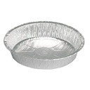 Rund aluform, 1300 ml, 23x23x4,8cm, Ø23cm, sølv, aluminium, (300 stk.)
