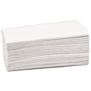 Håndklædeark, 2-lags, V-fold, 23x24cm, 11,5, hvid, 100% genbrugspapir, Satino, (4.000 stk.)