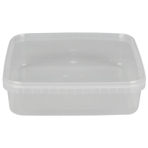 [10223] Condi bøtte, GS-Basic, 19,2x19,2x5,1cm, 1300 ml, klar, PP, 1-rums, tilhørende 10128, (12 stk.)