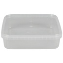 Condi bøtte, GS-Basic, 19,2x19,2x5,1cm, 1300 ml, klar, PP, 1-rums, tilhørende 10128, (12 stk.)