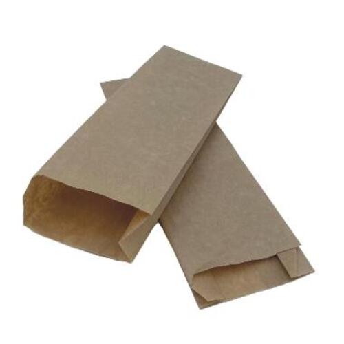 [32073] Fransk Hotdog pose, 70/30x190mm, 40gr, kraft, brun, uden tryk, (1000 stk.)