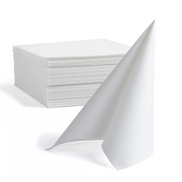 Middagsserviet Airlaid, GS-Basic, 1/4 fold, 40x40cm, Hvid (600 stk.)