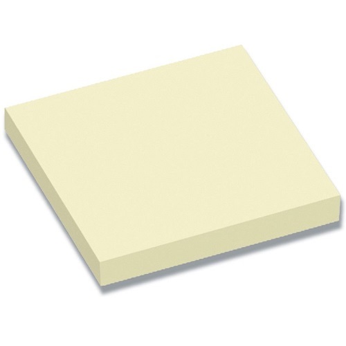 [11146] Notesblok, stickynote, 7,6x7,6cm, gul, 100 ark pr blok, (12 blokke.)