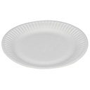 [32103] Paptallerken, Ø23cm, hvid, pap, kaolin coating, (100 stk.)