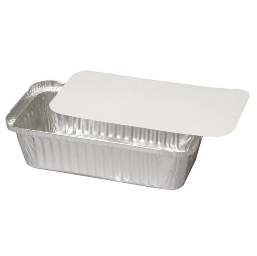 [11152] Låg, 21,4x10,7cm, hvid, pap/aluminium, tilhørende 11151, (2000 stk.)