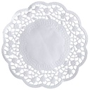 Kagepapir, Ø14cm, 40 g/m2, hvid, papir, udhugget, rund, (500 stk.)