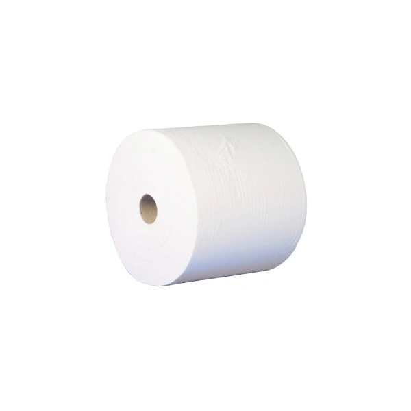 [32152] Værkstedsrulle, 1-lags, 1180m x 33cm, Ø33cm, hvid, 100% nyfiber, (1 stk.)