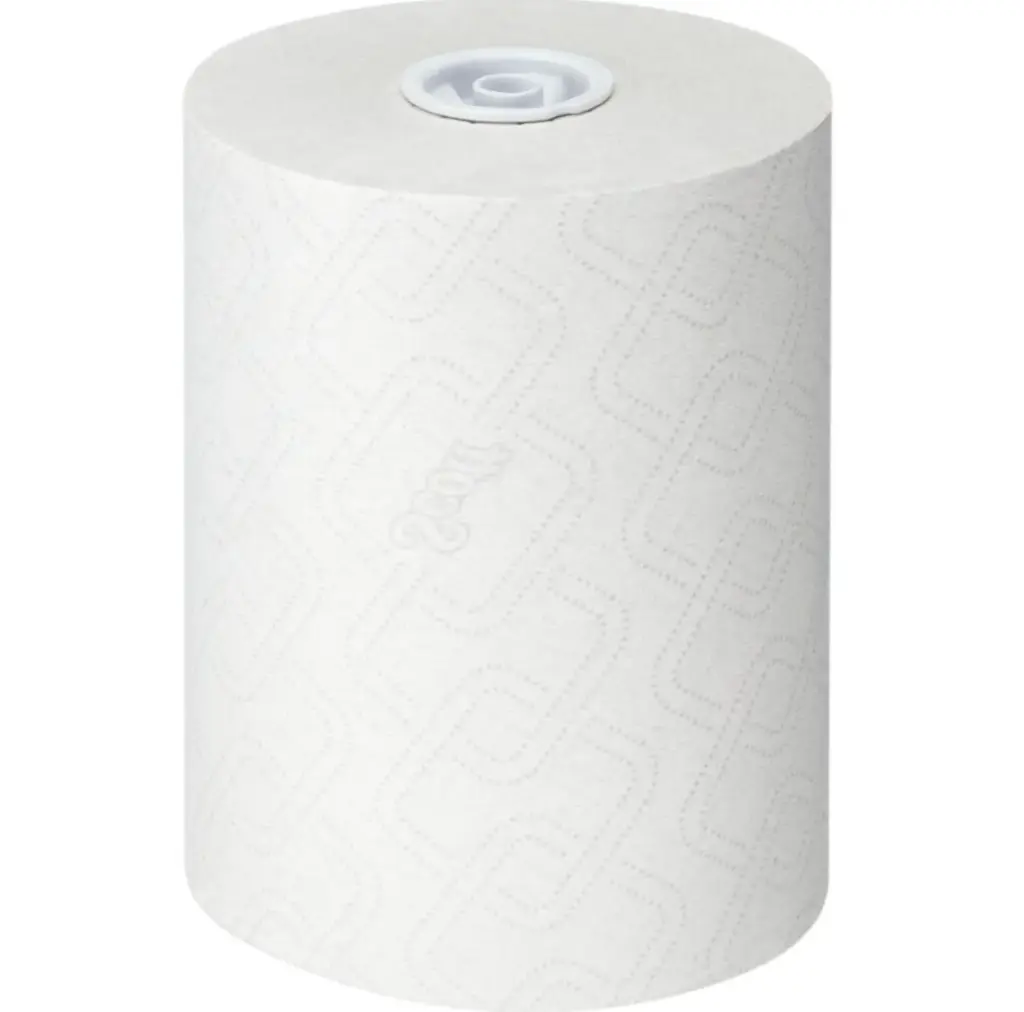 [32176] Håndklæderulle, Kimberly Scott Essential, Slimroll, Airflex, hvid, 190 m, 1-lags, (6 stk.)