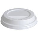 Låg til 12/16 oz papkrus, Ø9cm, hvid, PS, (1000 stk.)