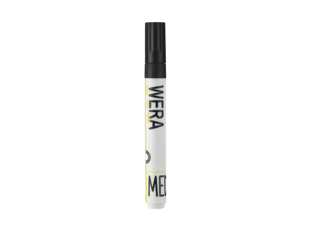 Whiteboardmarker, WERA, sort kantet spids 1-4mm, (12 stk.)