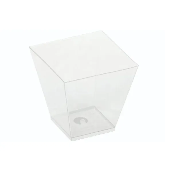 [32204] Dessertbæger, PLA, 220ml, 72x72x72mm - KOVA, glasklar, 400 stk.