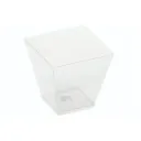 Dessertbæger, PLA, 220ml, 72x72x72mm - KOVA, glasklar, 400 stk.