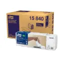 Serviet, 21,6x33cm, 2 lags, Tork 15840 Premium, N4, Hvid, (8 stakke = 4000 stk.)