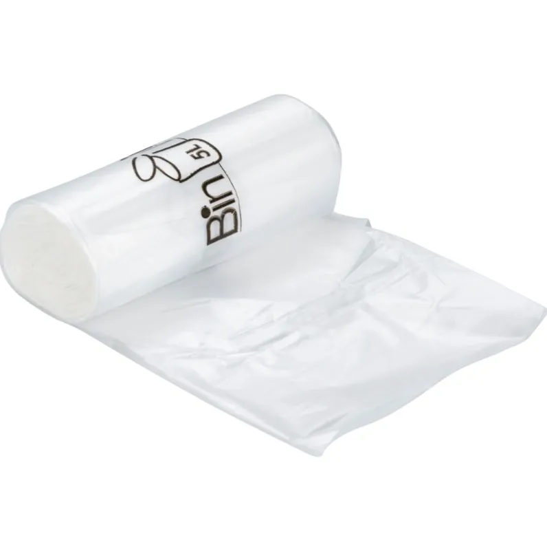 Spandeposer med stjernebund, 5 l, 34x39cm, hvid, LLDPE/virgin, 10 my, (10 rl á 20 stk, 200 stk.)