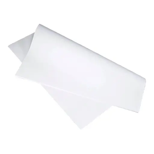 Stikdug, Bordpapir, 70x70cm, hvid, genbrugspapir, (250 stk.)