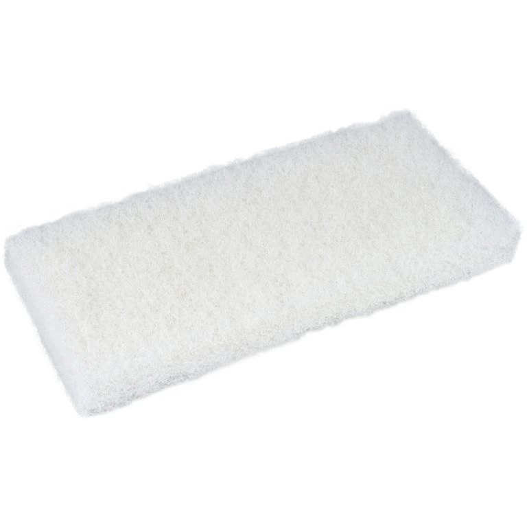 [32236] Skurefiber, Fin skureeffekt, 25x12x2,5cm, hvid, polyester, ridsefri, (1 stk.)