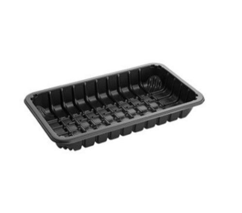 [11163] Kødbakke, 625ml, K73-30, rekt, sort, PP, 223x133x30mm, (500 stk.)