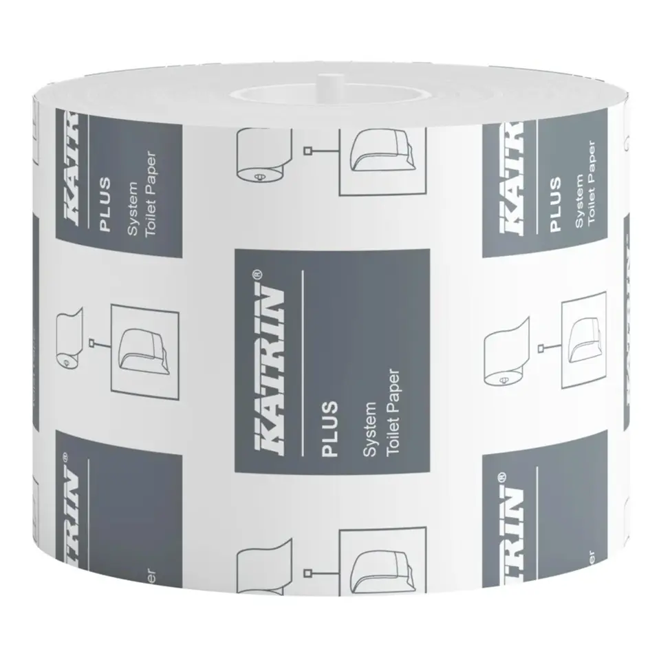 Toiletpapir, 87365 Katrin Plus, 2-lags, 85,5m x 10cm , Ø13,5cm, hvid, nyfiber, (36 stk.)