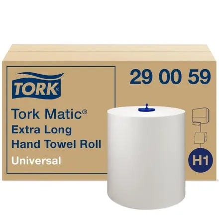 [32289] Håndklæderulle, Matic, 280m, ekstra Lang, universal, H1, 290059, Tork, (6 stk.)