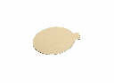 Kagepap med øre, Ø8cm, guld/sølv, PET, laminat, (250 stk.)