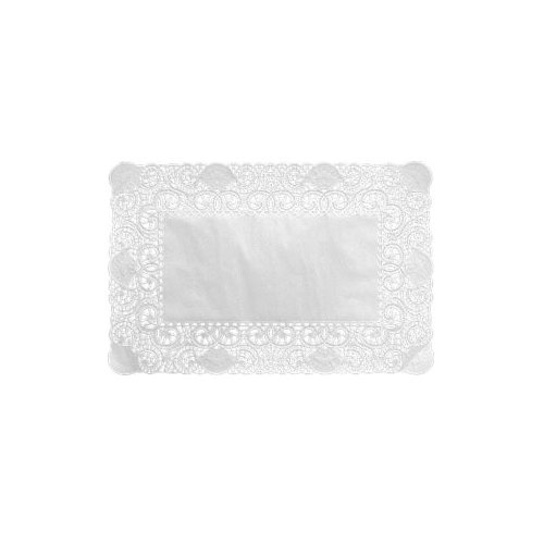 [32296] Mellemlægsserviet, kagepapir, Doilies, rektangulær, 25x35cm, hvid, Duni, (2000 stk.)