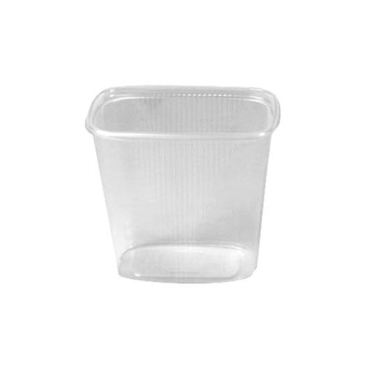 Salatbæger, 10,5x8x10,2cm, 500 ml, klar, PP, Tilhørende: 10330 (1000 stk.)