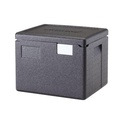 Termokasse, Cambro, 1/2GN, 22,3L, 39x33x31,6cm, med låg, EPP, Sort, (1 stk.)