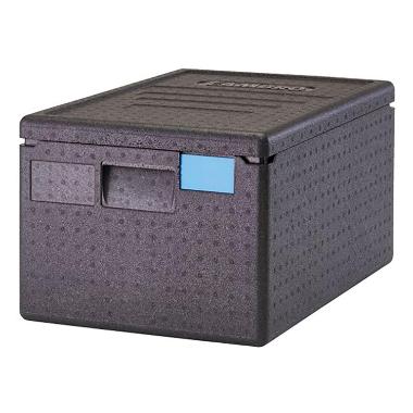 Termokasse, Cambro, 1/1GN, 46L, 60x40x31.6cm, med, låg, EPP, Sort, (1 stk.)