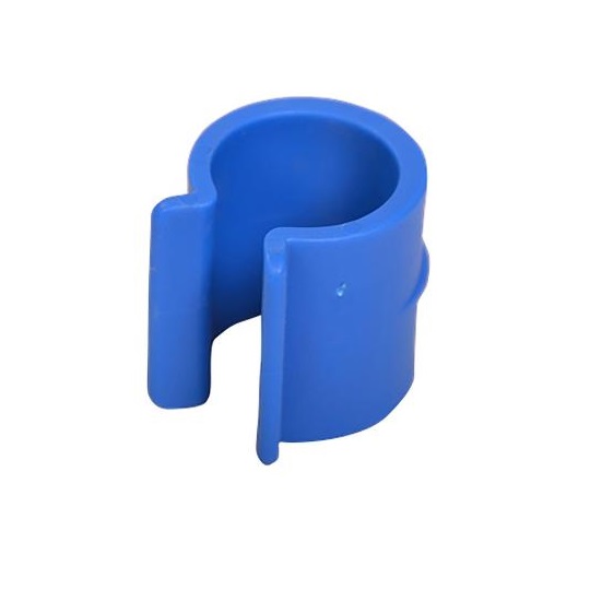 Sækkeholder, clips, blå, (1 stk.)